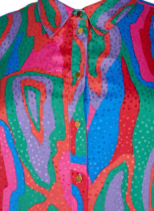 Lang mønstrete skjorte, Colorfull Art Print, Packshot image number 2