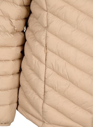 Zizzi Lett jakke med lommer, Brun, Packshot image number 3