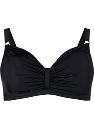 Bikini bøyle BH med drapering, Black