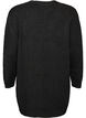 Lang cardigan med lommer, Svart, Packshot image number 1
