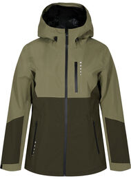 Vanntett skalljakke med hette og refleks, Forest Night Comb