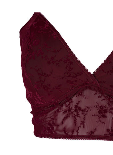 Lett vattert blonde-BH, Bordeaux Ass, Packshot image number 2