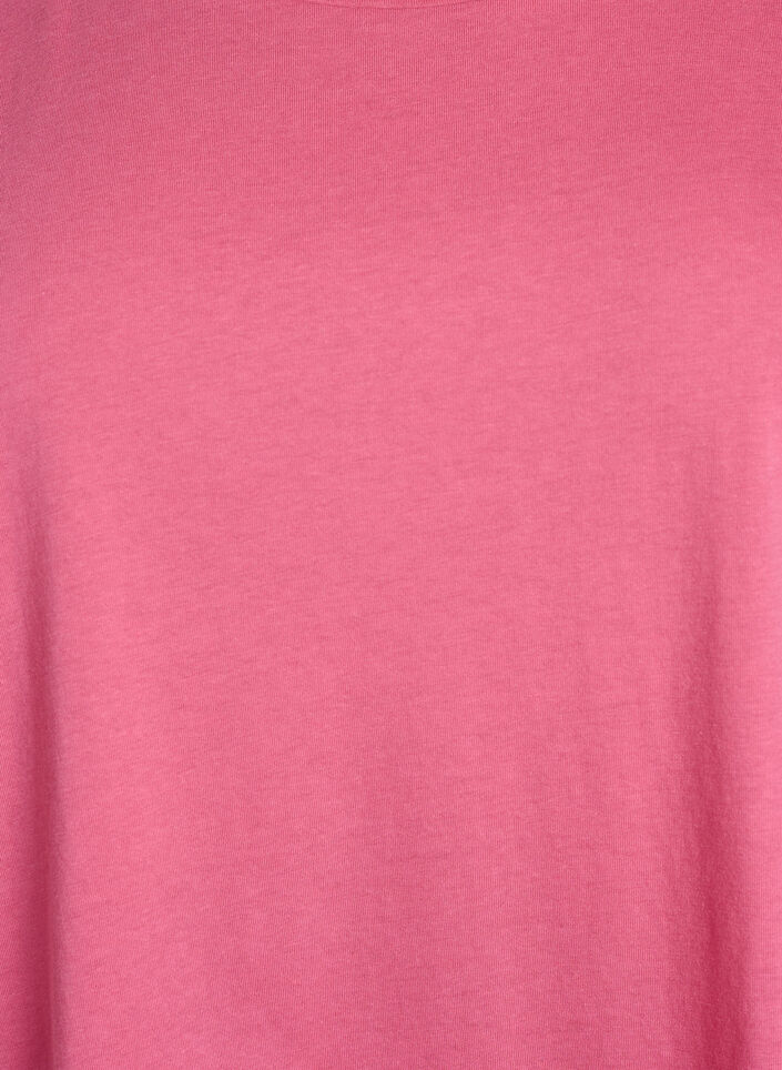 Kortermet T-skjorte i bomullsblanding, Rosa, Packshot image number 2