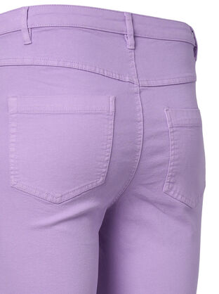 Amy jeans med høyt liv og super slim fit, Lavender, Packshot image number 3