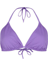 Ensfarget trekantet bikinitopp, Royal Lilac