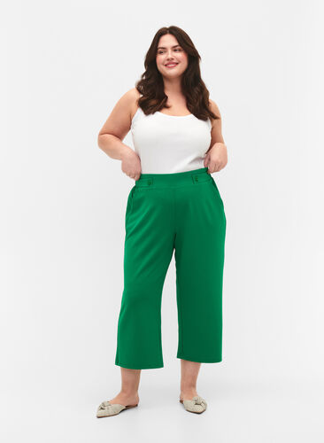 7/8-bukser med løs passform, Jolly Green, Model image number 0