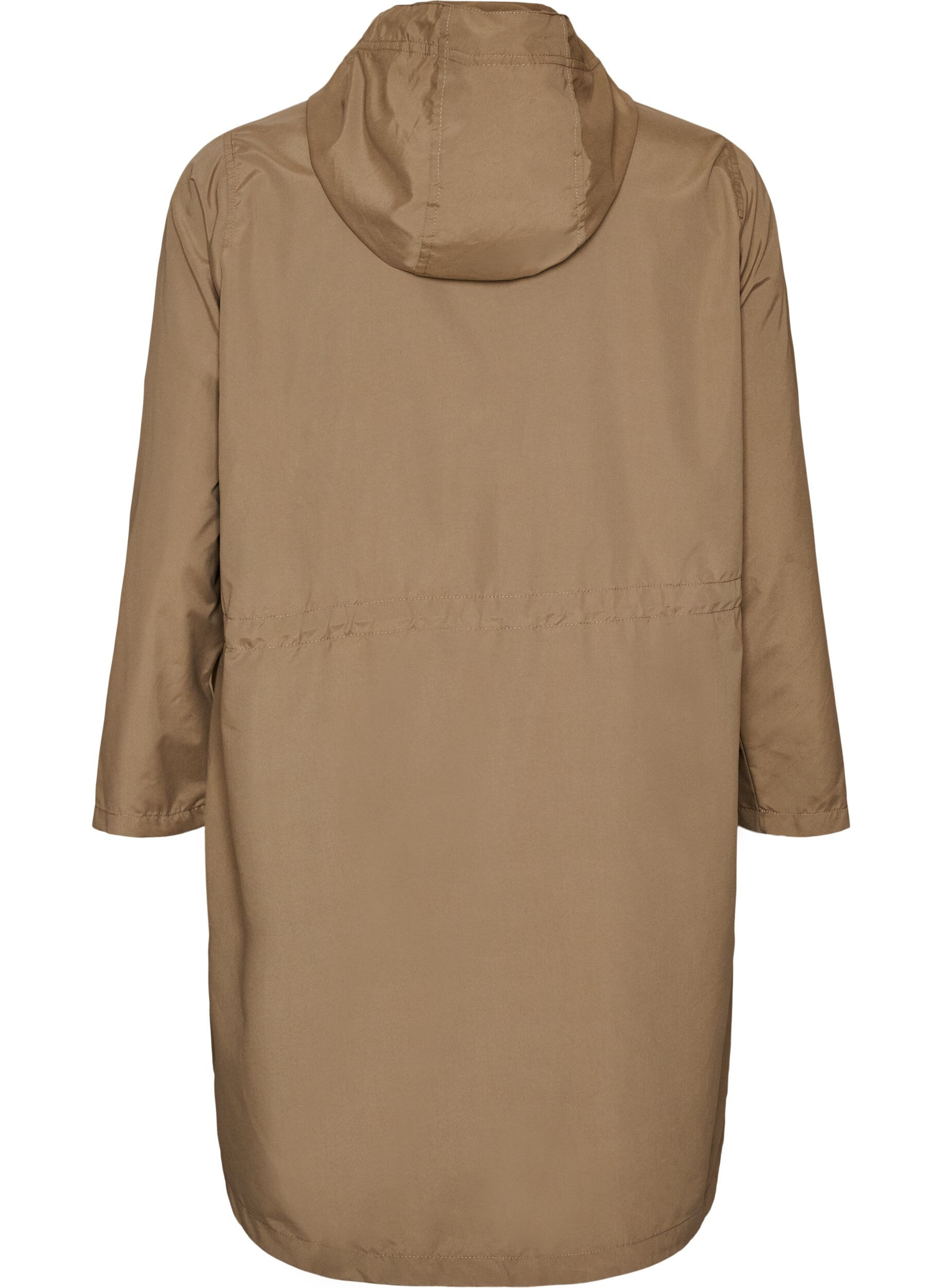 ZizziLett parkas med hette, Brun, Packshot image number 1