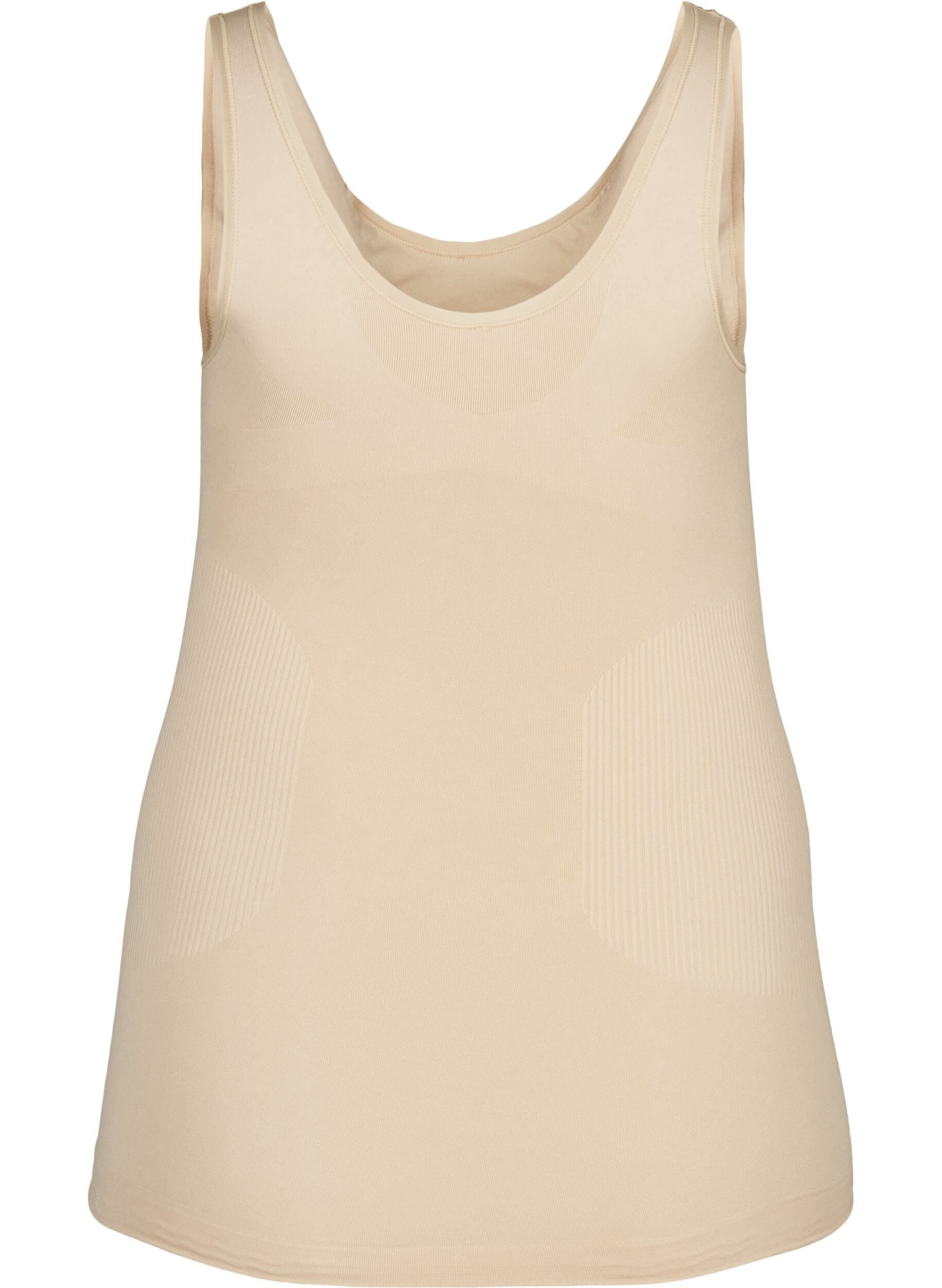 Zizzi Shapewear topp med brede stropper, Beige, Packshot image number 1