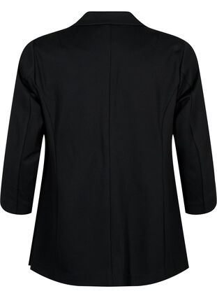 Zizzi Blazer med 3/4-lange ermer, Black, Packshot image number 1