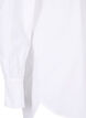 Lang bomullskjorte, Bright White, Packshot image number 3