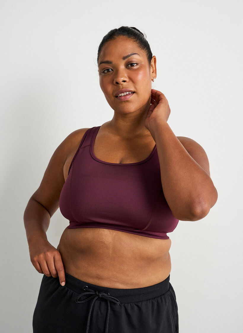 Sports-bh med racerback, R&oslash;d, Model image number 0
