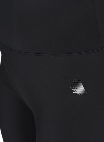 Tettsittende treningsshorts, Black, Packshot image number 3