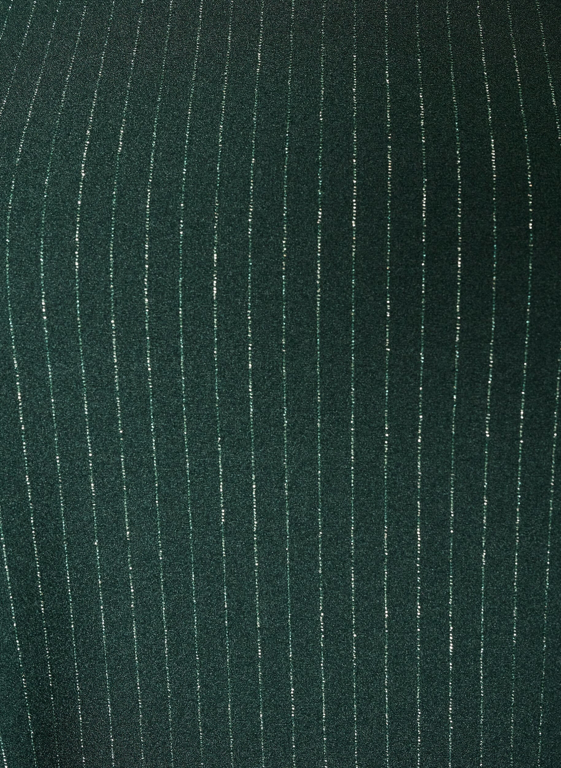 ZizziKort A-linjekjole med glitterstriper, Gr&oslash;nn, Packshot image number 2