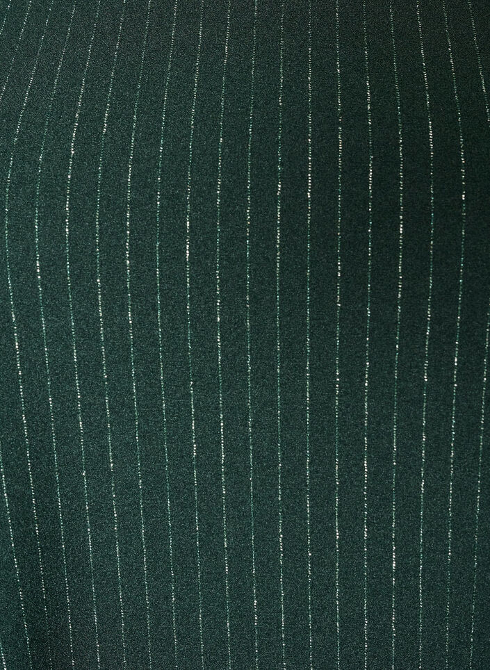 Kort A-linjekjole med glitterstriper, Gr&oslash;nn, Packshot image number 2