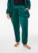 Ledige bukser i fløyel, Grønn, Model image number 2