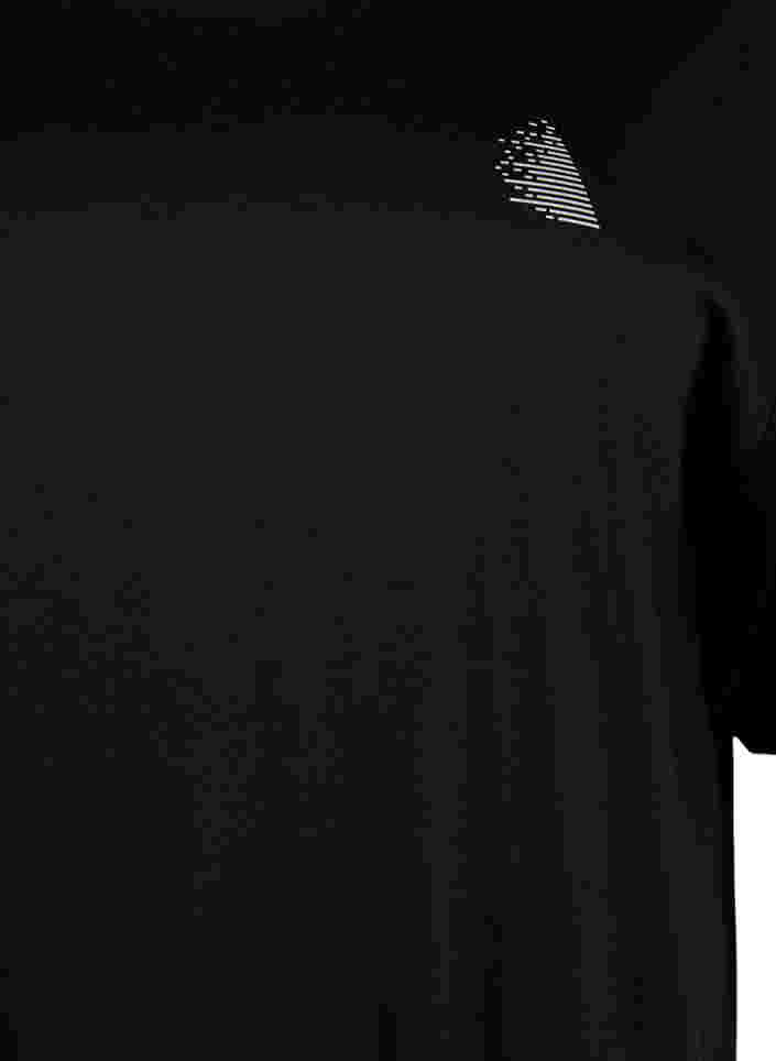 Treningsgenser med korte ermer, Black, Packshot image number 2