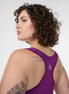 Sports-bh med racerback, Lilla, Model image number 3