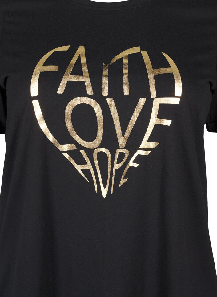 FLASH - T-skjorte med motiv, Black Gold Faith, Packshot image number 2