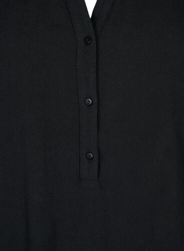 FLASH - Kortermet midikjole i bomull, Black, Packshot image number 2