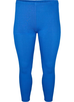 Zizzi Basis leggings i viskose, Blå, Packshot image number 0