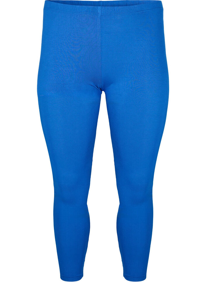 Basis leggings i viskose, Blå, Packshot image number 0