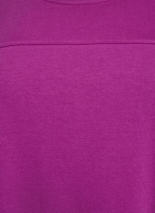 Zizzi Jerseykjole med korte ermer og lommer, Lilla, Packshot image number 2