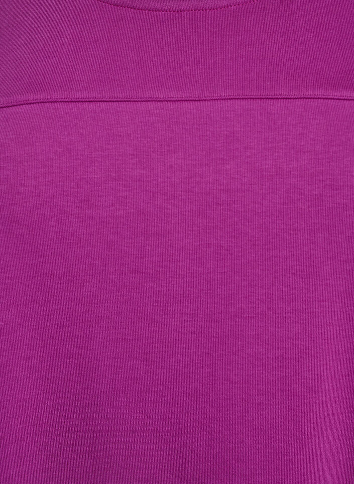 Jerseykjole med korte ermer og lommer, Lilla, Packshot image number 2