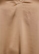 Bluse med satenglook, 1/2-ermer og volangkrage, Brun, Packshot image number 2