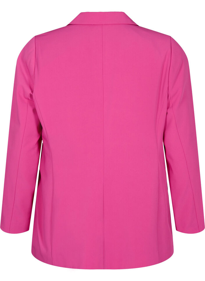 Klassisk blazer med lommer, Festival Fuchsia, Packshot image number 1