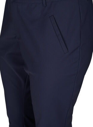Klassiske bukser med høyt liv og ankellengde, Night Sky, Packshot image number 2