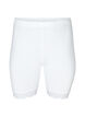 Sykkelshorts med blondekant, Hvit, Packshot image number 0