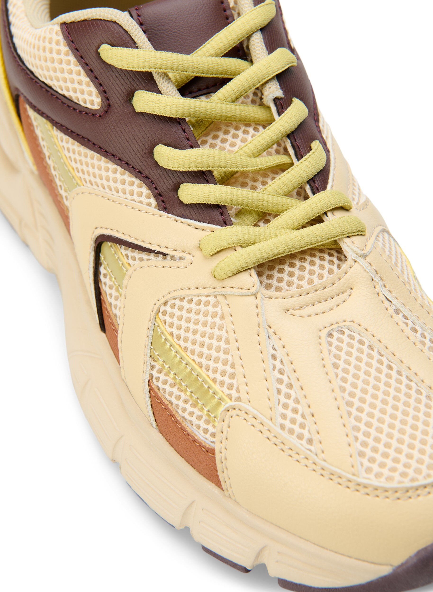 Zizzi Wide fit sneakers, Beige Brown, Packshot image number 2