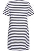 Stripete jerseykjole med korte ermer, Svart, Packshot image number 1