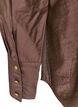 Viskoseskjorte med gullknapper, Brun, Packshot image number 3