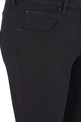 Super slim Amy jeans med høyt liv, Black, Packshot image number 3
