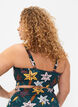 Blomstrete bikini med volanger, Gr&oslash;nn, Model image number 1