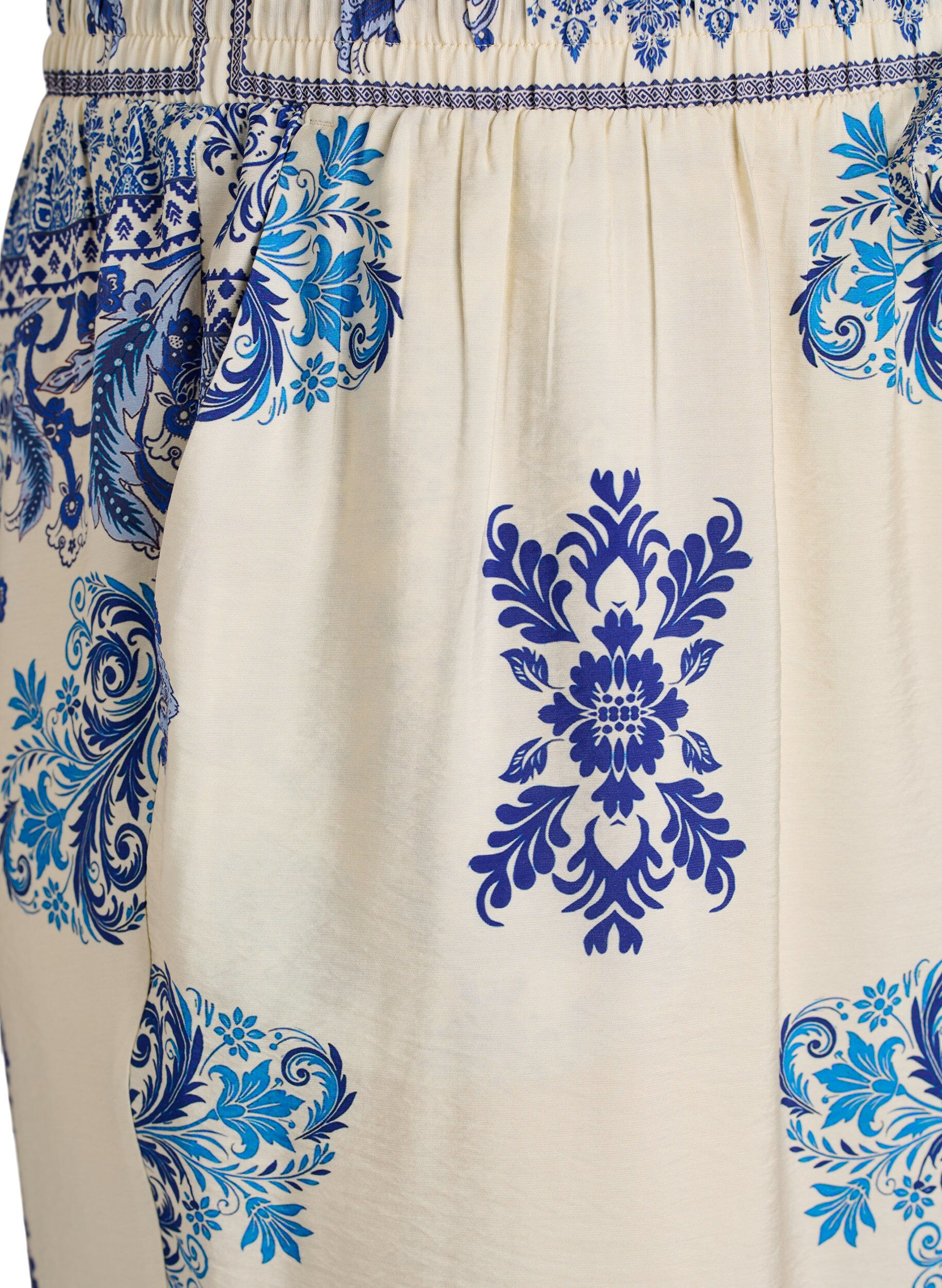 Zizzi M&oslash;nstrede jeans med vide ben, 9991, Packshot image number 2