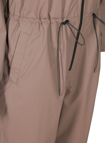 Regndress med hette og lommer, Iron, Packshot image number 3