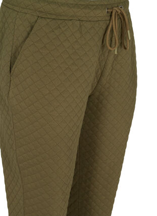 Mønstrete bukse med knyting og lommer, Ivy Green, Packshot image number 2