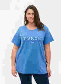 FLASH - T-skjorte med motiv, Ultramarine, Model