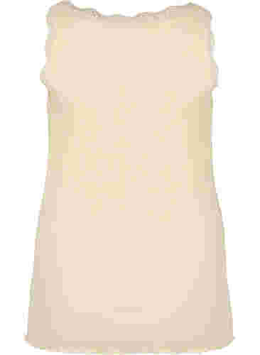 Topp med blondekant, Angora, Packshot image number 1