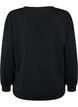 Sweatshirt med teksttrykk, Black, Packshot image number 1