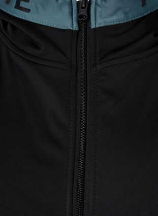 Treningscardigan med hette, Black, Packshot image number 2