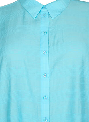 Lang skjorte av viskose med struktur, Bachelor Button, Packshot image number 2