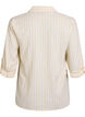 Skjorte i lin og viskose med 3/4 ermer, Beige, Packshot image number 1