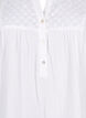 Tunika i bomull med broderi anglaise, Bright White, Packshot image number 2