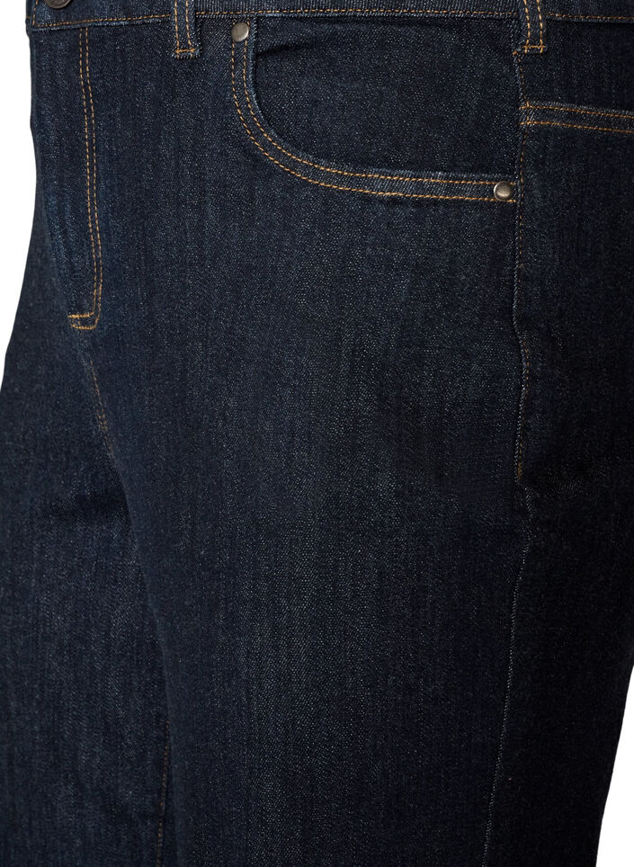 Straight fit Kiana jeans med h&oslash;y midje, Bl&aring;, Packshot image number 2