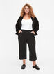Bikerjakke i imitert semsket skinn, Black, Model image number 2