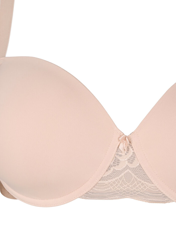 Formstøpt bh med mesh, Beige, Packshot image number 2