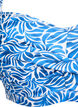Polstret bikinioverdel med trykk, Bl&aring;, Packshot image number 2